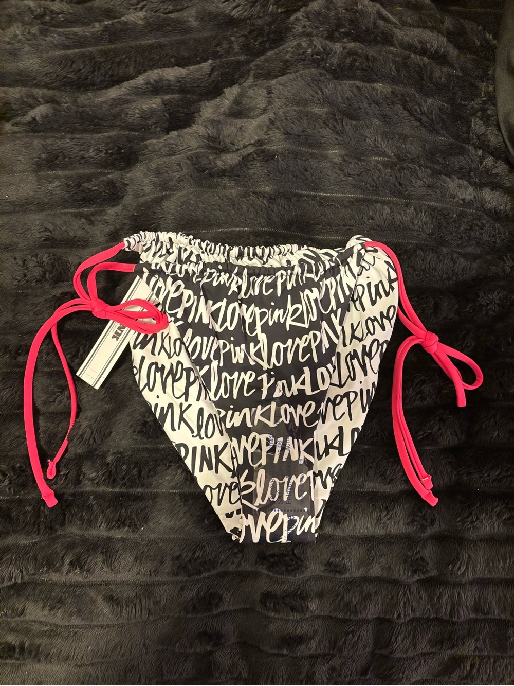 Woman’s Printed Tie-Side Swim Bottoms - Pink